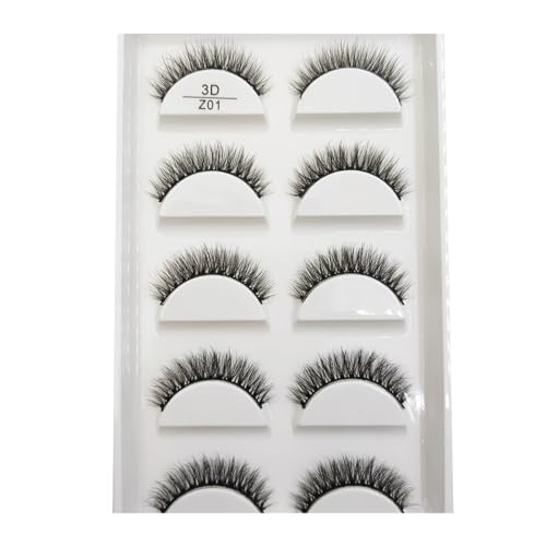 FULIMEI 16 Stil 5 0/100 Paar dicke Wimpern natürliche falsche Wimpern weiche gefälschte Wimpern Wispy Make-up Faux (Color : 5 Pairs Z01, Size : 20Boxes 100Pairs)