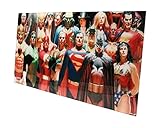 SD toys Justice League Glass Poster DC Universe offizielle Merchandising, Möbeldekoration, Aufkleber, Heimdekoration, Mehrfarbig (Mehrfarbig), einzigartig