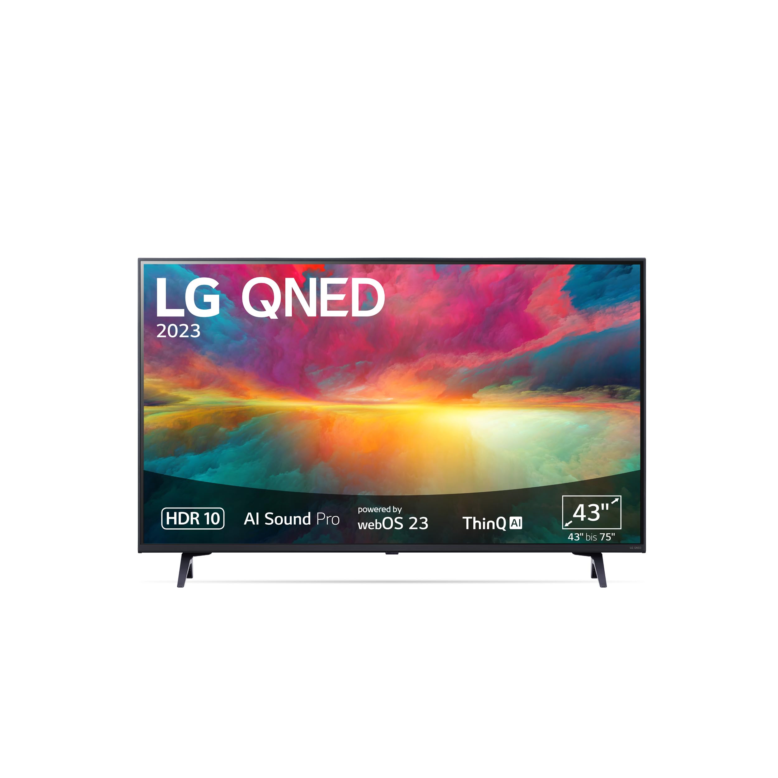 LG 43QNED756RA 109 cm (43 Zoll) 4K QNED MiniLED TV (Active HDR, 60 Hz, Smart TV) [Modelljahr 2023]