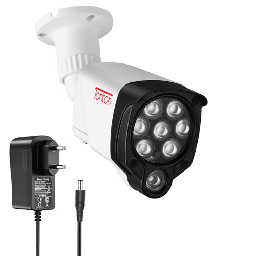 Tonton 8 LED IR-Licht Beleuchtungslampe Infrarotstrahler 30M (100ft) Infrarot-Nachtsicht für Überwachungskamera Zusatzlicht Videoüberwachung mit 3M DC Netzteil für Innen-und Außenbereich wasserdicht