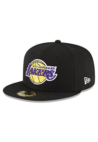 New Era 59Fifty Cap LA Lakers Black Schwarz, Size:7 1/4