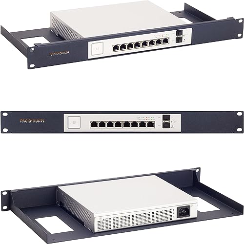 R RACKMOUNT·IT Rack-Montage-Kit für Ubiquiti 8-Port Managed Gigabit Unifi Switch 8-150W (RM-UB-T2)