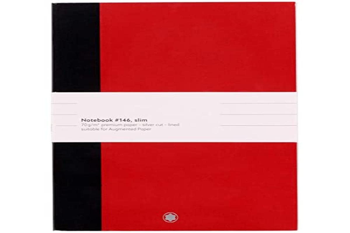 Montblanc 2 x Notebook#146 Slim, red, lined, 150 x 210 mm