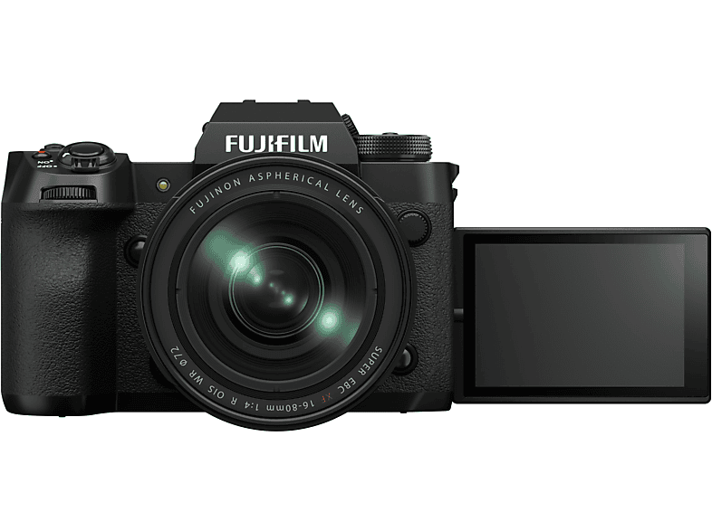 FUJIFILM X-H2 Kit Systemkamera mit Objektiv 16 - 80 mm, 7,6 cm Display Touchscreen, WLAN