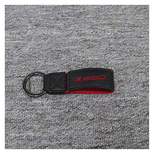LIJSMZ 3D-Schlüssel-Halter-Kette Sammlung Keychain Fit for Kawasaki Z1000 Z800 Z900 Z650 Z1000SX Motorrad Schlüsselanhänger Schlüssel (Color : Red, Numbering : 650)