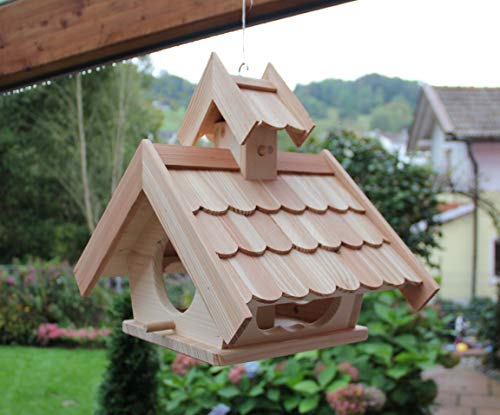Garten und Holztrends Vogelhaus Vogelhäuser (V33) Vogelfutterhaus Vogelhäuschen - aus Holz-DHL-Schreinerarbeit Ständer Vogelhausständer