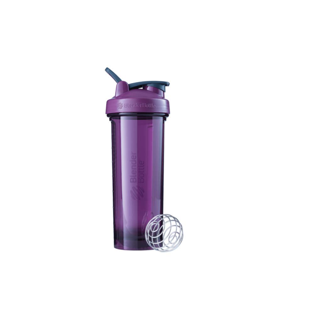 BlenderBottle Pro32 Tritan Trinkflasche mit BlenderBall, optimal geeignet als Eiweiß Shaker, Protein Shaker, Wasserflasche, BPA frei, skaliert bis 700 ml, Fassungsvermögen 940 ml, lila