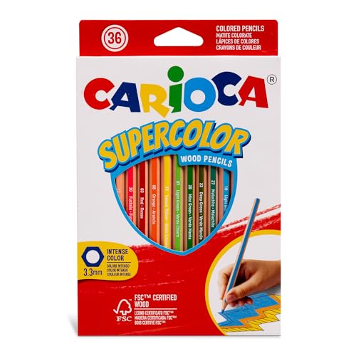 Carioca Supercolor Pastellfarben, 36 Stück, 43394