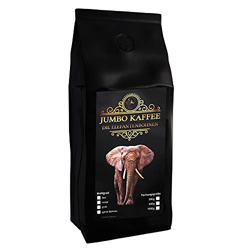 Kaffee Globetrotter - Echte Raritäten (Sehr Fein Gemahlen, 1000g) Maragogype Riesenbohnen - Raritäten Spitzenkaffee - Werden Sie Zum Entdecker!