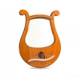 PECY 19 Saiten Lyre Mahagoni Harfe Tragbares Musikinstrument Stimmschlüssel Harfe Instrumente (Farbe: 5)