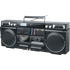 MUSE M-380 SW - Boombox M-380 mit Radio, CD, Kassette und Bluetooth