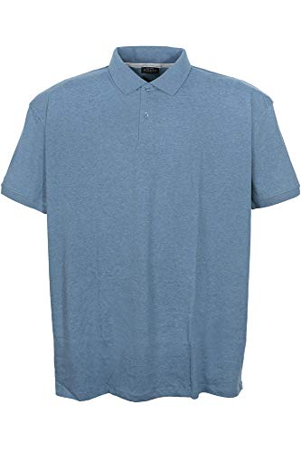 Kitaro Poloshirt Polo Shirt Hemd Herren Kurzarm Baumwolle, Farbe:hellblau, Herrengrößen:5XL