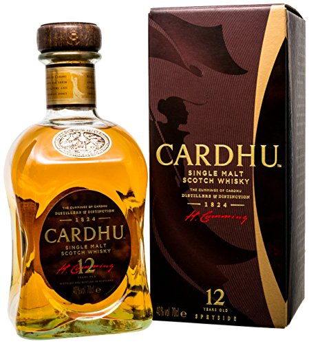 Cardhu 12 Jahre Single Malt Scotch Whisky Set (1x 0,7 Liter) inkl. 2 Original Gläser und Geschenkkarton