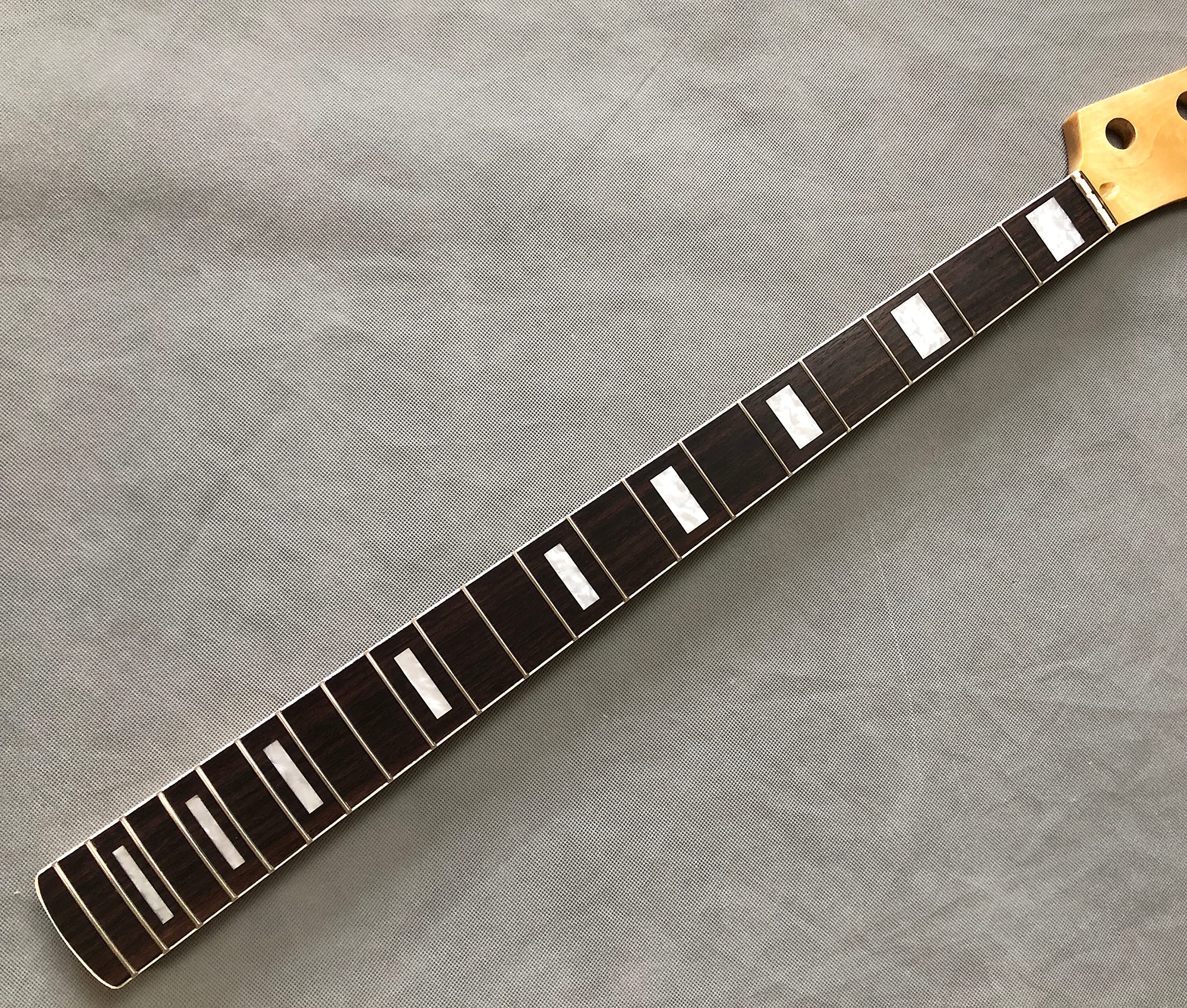 4 Saiten E-Gitarre Bass Hals 20 Bünde 86,4 cm Ahorn Palisander Griffbrett Block Inlay glänzend