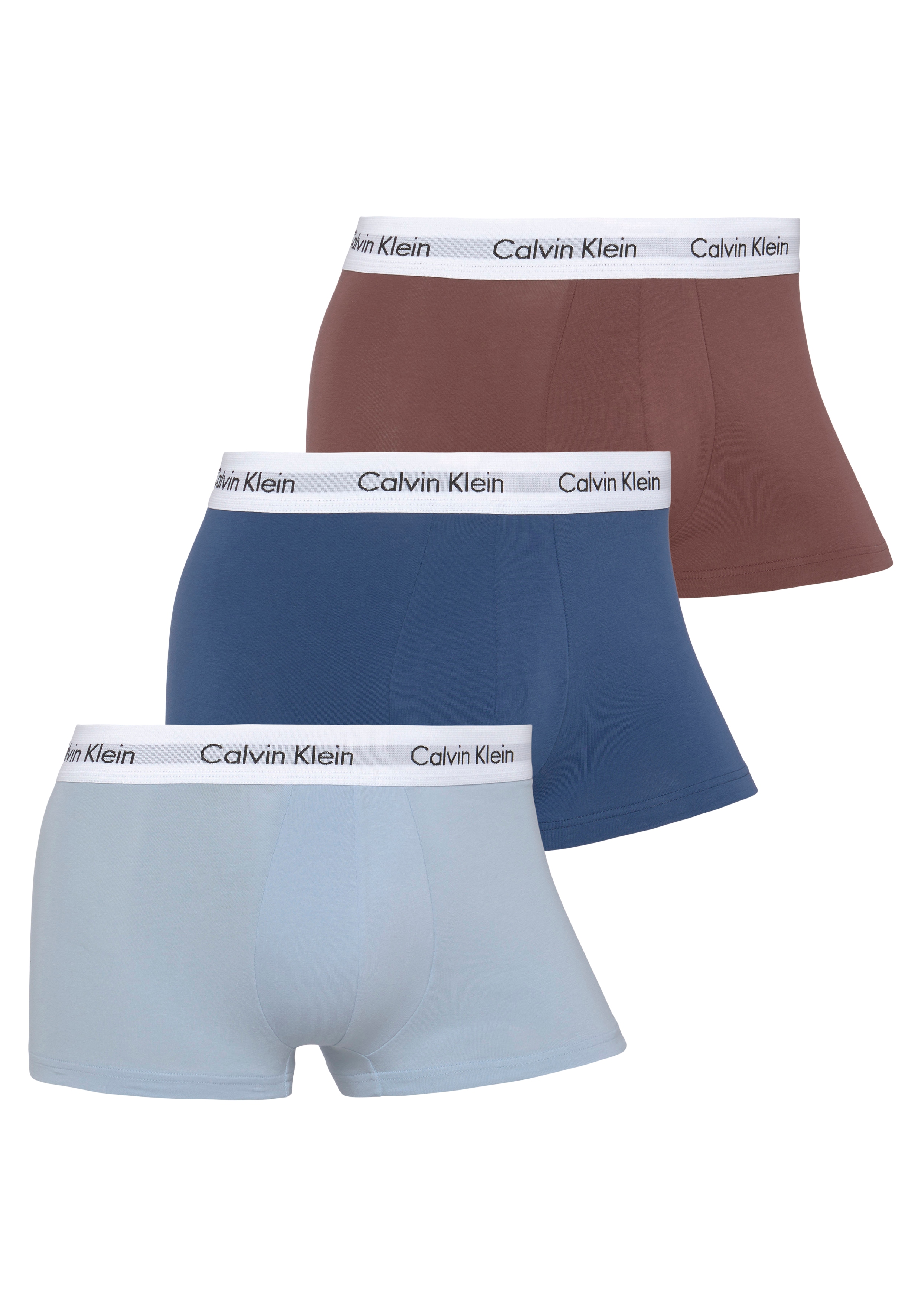 Calvin Klein Underwear Trunk "LOW RISE TRUNK 3PK", (Packung, 3 St., 3er-Pack), mit Logo-Elastikbund