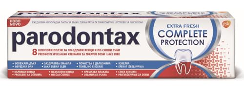 5X Parodontax Complete Protection Fluorid Anticavity and Antigingivitis Toothpaste 75ml Helps Prevent Bleeding and Inflamed Gums, Effectively removes plaque