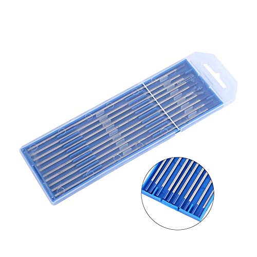 Schweißelektroden, 10pcs Wolfram-Schweißelektroden Lanthanated Elektrode Blue Tip 1.0/1.6/2.4mm(2.4 * 150mm)