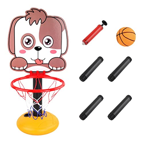 Fencelly Kinder-Basketballkorb, höhenverstellbar, 0,5 m - 1,2 m, Mini-Basketballtor, Spielzeug mit Ball und Pumpe für Jungen, Mädchen, Kleinkinder, ab 3 Jahren