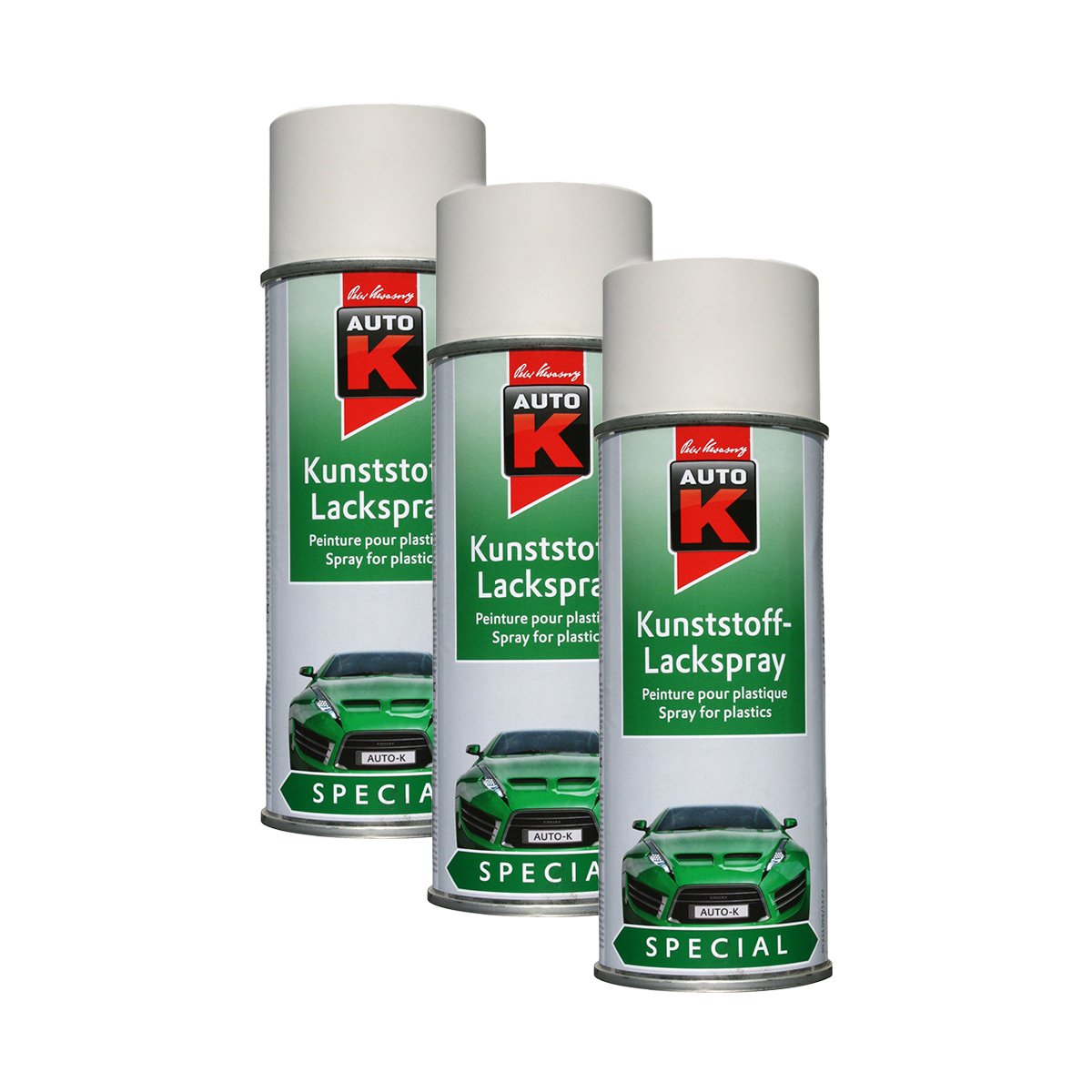 Kunststoff-Lackspray Weiß 400Ml Kwasny 233 094 Auto-K Special 3X