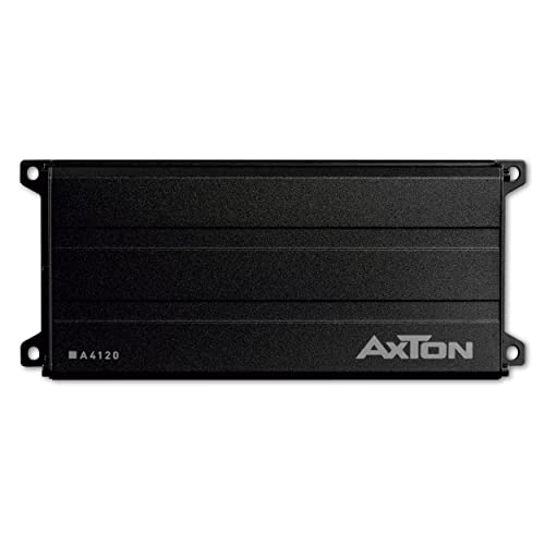 AXTON A4120 – Ultra kompakter digitaler 4 Kanal Verstärker für Autos und Reisemobile, leistungsstarke Digitale Mini Endstufe, Class-D Amp, 4 x 60 Watt