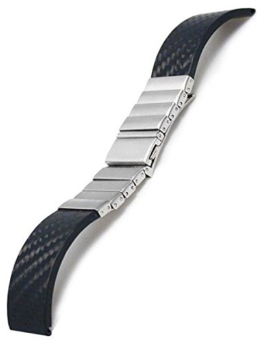 Vollmer Carbonfaser und Edelstahl Armbanduhr Armband 11002h7 (22 mm)