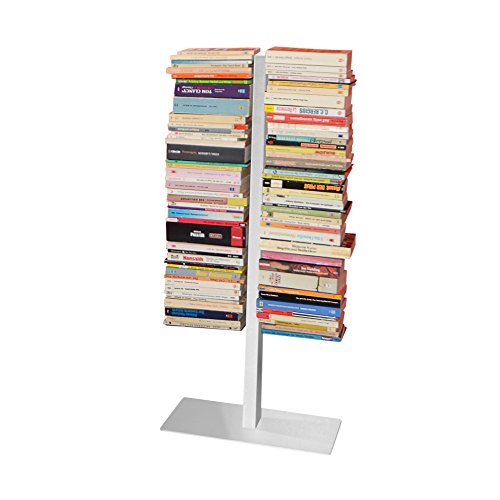 Radius Design booksbaum Double Stand klein weiß, 3tlg. Best.aus: Halterung + Fuß + Einlegeböden [W]