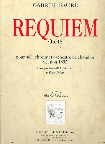 Requiem opus.48 version 1893: pour soli, choeur et orchestre de