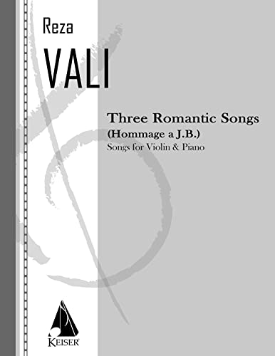 Reza Vali-Three Romantic Songs for Violin and Piano-Violine und Klavier-SCORE