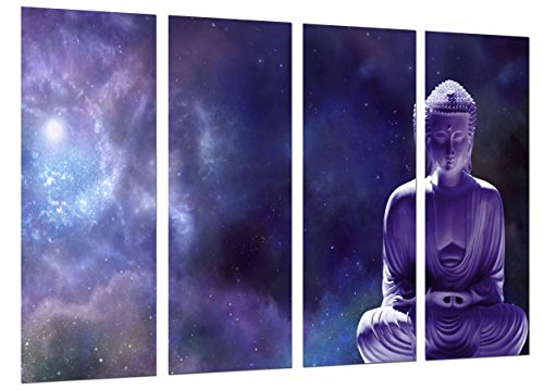 Wandbild - Buddha, Buddha, Entspannung, Zen, Entspannen, 131 x 62 cm, Holzdruck - XXL Format - Kunstdruck, ref.26644