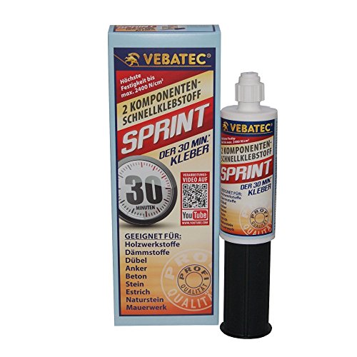 Vebatec Sprint 2-Komponenten Schnellklebstoff Kleber 140 ml (17,14 € / 100 ml)