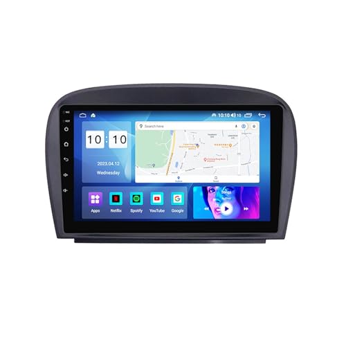 Android 12.0 Autoradio Für Benz SL R230 | 9-Zoll Touchscreen GPS Navigation Mit WiFi Bluetooth Lenkradsteuerung Rückfahrkamera Kabelloses CarPlay Android Auto (Size : M700S - 8 Core 8+128G 4G+WiFi)