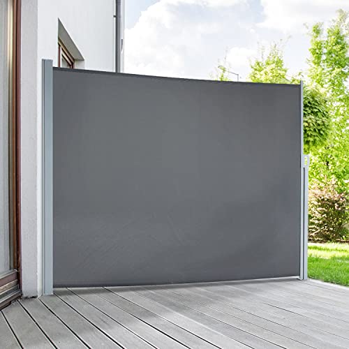 empasa Seitenmarkise Start 2.0 Sichtschutz Sonnenschutz Markise ausziehbar, Farbe:anthrazit, Groesse:160 x 300 cm