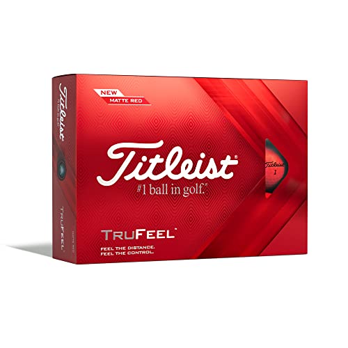 Titleist TRUFEEL Golfbälle, Erwachsene, Unisex, Rot, Einheitsgröße