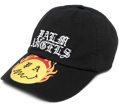 Palm Angels 'Burning Head' Smiley Baseballkappe Baseballcap Kappe Baseball Hat Hut