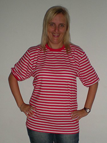 Ramona Lippert Ringelshirt, Langarm, rot-weiß oder blau-weiß (Medium, rot-weiß)