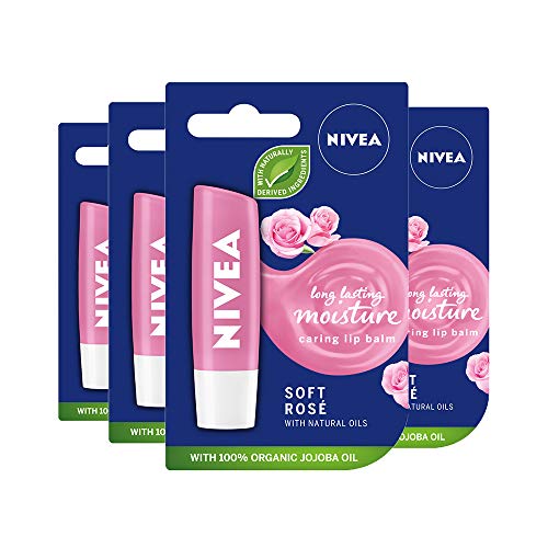NIVEA Lip Rose Pack of 4