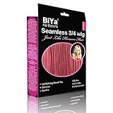 BiYa Hair Elements 3/4 Clip in Hälfte Perücke Extensions Länge Schulter, Cherry rot Nr. A39