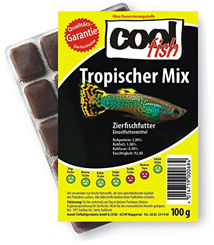 Cool Fish Tropischer Mix, 30 x 100g-Blister, Fisch-Frostfutter, Aquarium, Aquaristik, Fischfutter