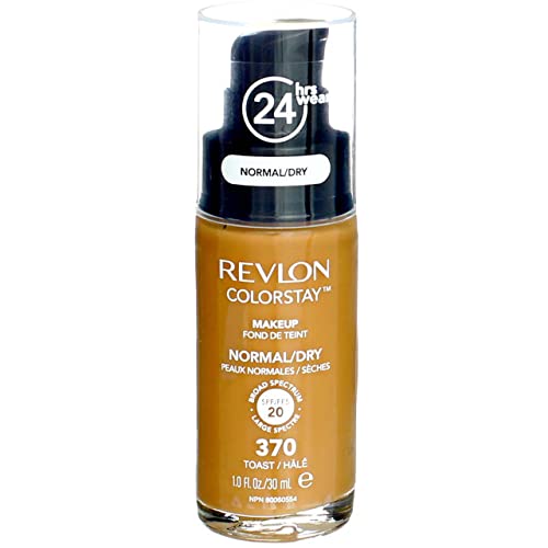 3 x Revlon Colorstay Pump 24HR Make Up SPF20 Norm/Dry Skin 30ml - 370 Toast