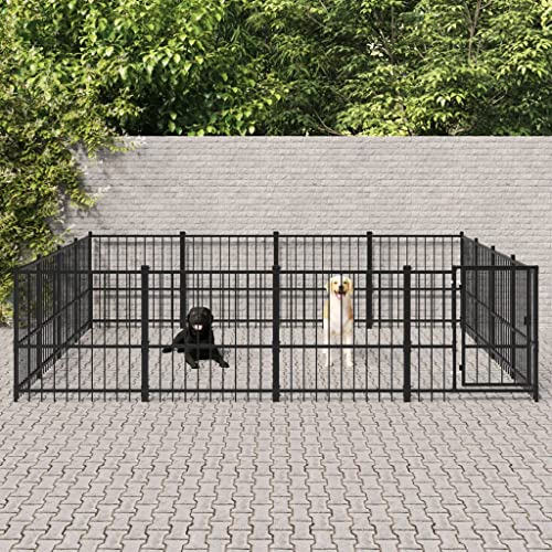 Tiere & Heimtierbedarf mit Outdoor Hundehütte Stahl 15.05 m²