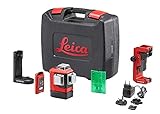 Leica Lino L6G – 3x360 Grad Linienlaser mit Li-Ion Akku, Ladegerät, innovativem magnetischem Adapter und Wandhalterung im Koffer (grüner Laser, Arbeitsbereich: 35 m)