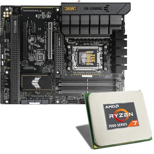 Mainboard Bundle | AMD Ryzen 7 7700X, 8X 4500 MHz, ASUS TUF Gaming B650-PLUS WiFi, 3X M.2 Port, PCIe 4.0 x16, USB 3.2 Gen2 | Tuning Kit | CSL PC Aufrüstkit