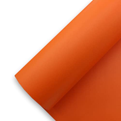 Könighaus (6,27€/m2) Orange Matt Autofolie 300 x 152 cm blasenfrei mit Anleitung