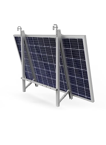 Balkonhalterung für Solarmodul inkl. Rundhaken zum Einhängen am Geländer Montageset für Solarmodule Halterung 10° bis 15°