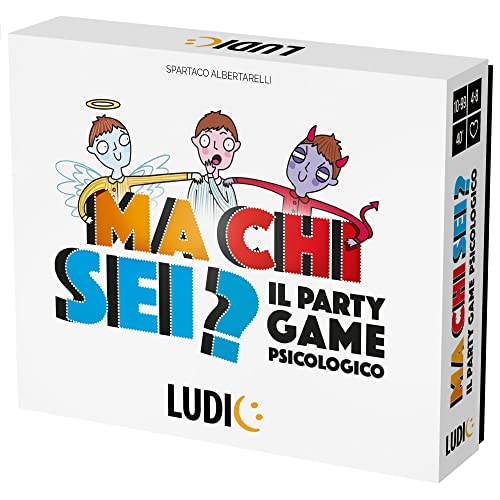 Ludic Aber wer bist du? Das psychologische Partyspiel It53528 Gesellschaftsspiel für die Familie für 4-8 Spieler, hergestellt in Italien