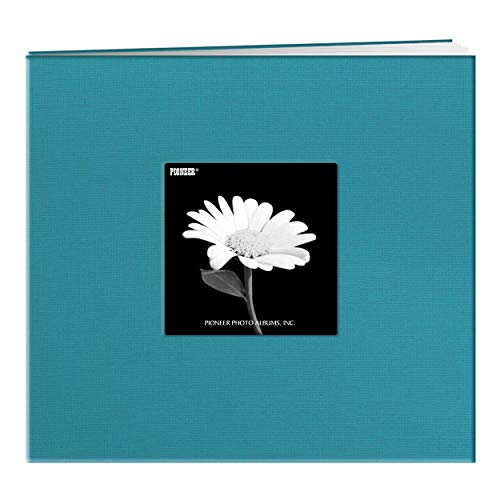 Pioneer 30,5 x 30,5 cm Buch, Stoffeinband, Album mit Fenster, rot, türkis/blau, 8"X8"