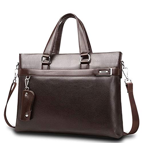 SSWERWEQ Handtasche Männer Beutel-Qualitäts-Classic Leder Mann-Aktenkoffer der Männer Geschäfts Handtaschen-Kurier-Beutel-Computer-Laptop-Tasche (Color : 2)