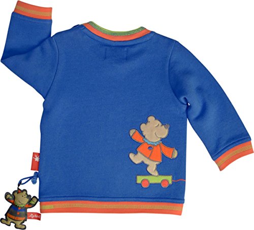 Sigikid Baby - Jungen Sweatshirt, Einfarbig, Gr. 74, Blau (True Blue)