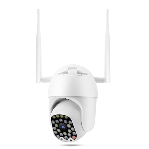 Hoseten Dome-Kamera, Überwachungskamera IP66 wasserdichte KI-Humanoid-Bewegungserkennung Zwei-Wege-Sprachsprechanlage One-Button-Matching für die Videoüberwachung(EU-Stecker)