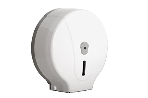 SemyTop ST-5030 Toilettenpapier-Spender für Jumbo-Rollen, weiß/grau, 330 x 310 x 125 mm